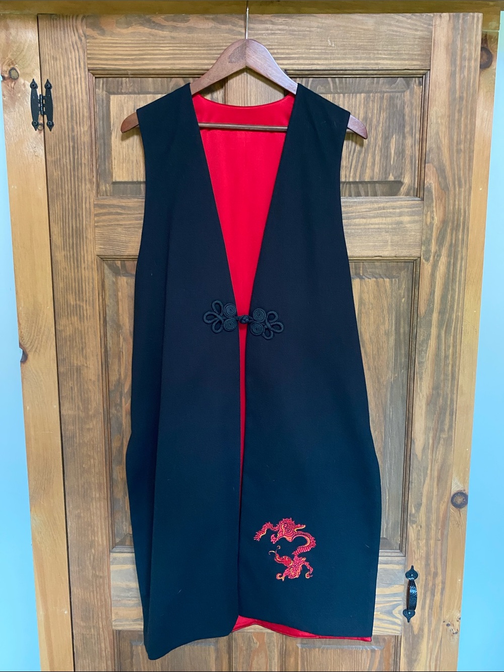 Loretta Pierce for Master Design Limited Edition Red Silk Vintage Piece